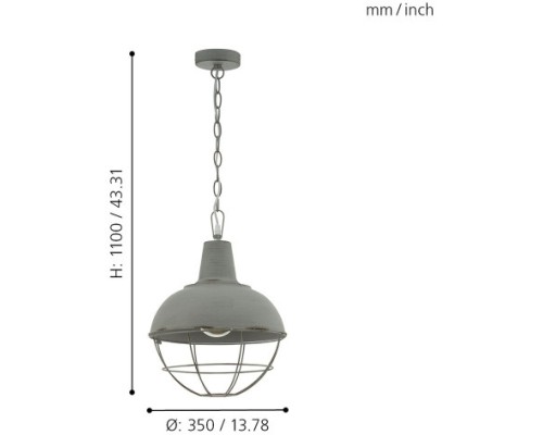 Подвесной светильник Cannington 1 33029 Eglo