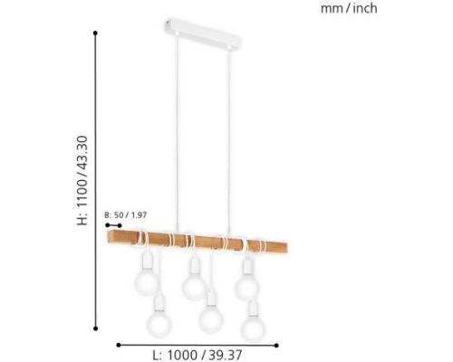 Подвесной светильник Townshend 33165 Eglo