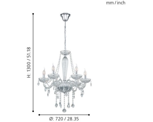 Подвесная люстра Basilano 1 39099 Eglo