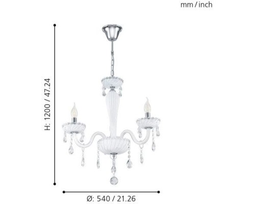 Подвесная люстра Carpento 39112 Eglo