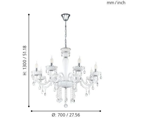 Подвесная люстра Carpento 39114 Eglo