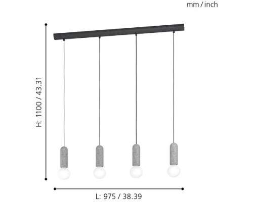 Подвесной светильник Giaconecchia 39832 Eglo