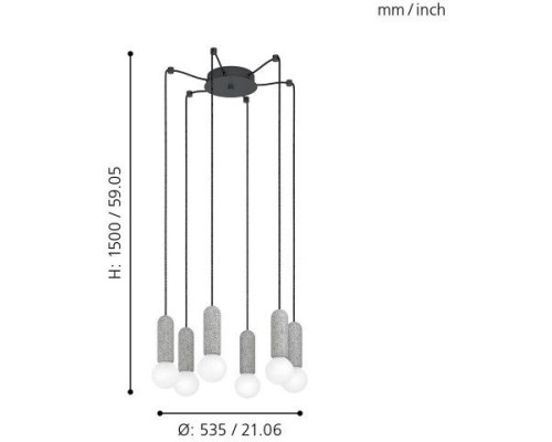 Подвесной светильник Giaconecchia 39833 Eglo