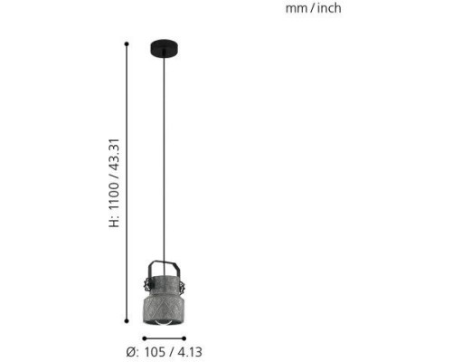 Подвесной светильник Hilcott 39854 Eglo