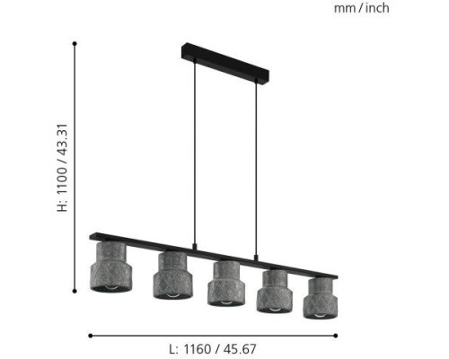 Подвесной светильник Hilcott 39855 Eglo