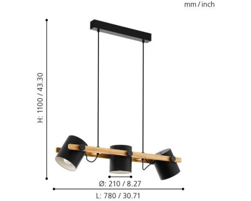 Подвесной светильник Hornwood 43045 Eglo