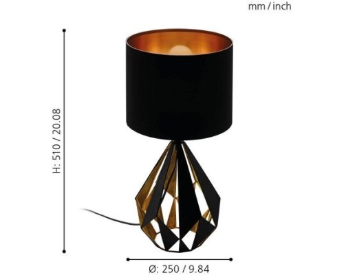 Настольная лампа Carlton 5 43077 Eglo