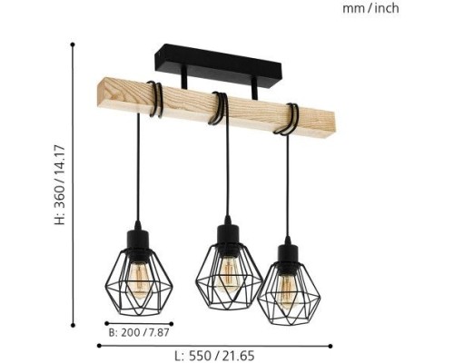 Подвесной светильник Townshend 5 43131 Eglo