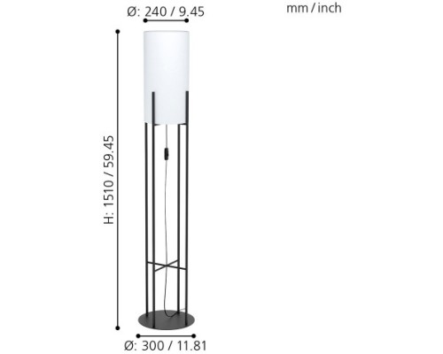 Торшер Glastonbury 43141 Eglo