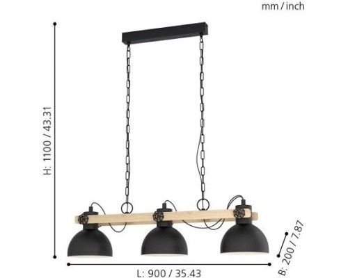 Подвесной светильник Lubenham 43163 Eglo