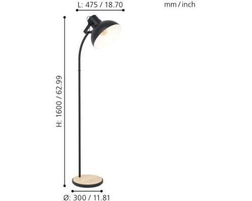 Торшер Lubenham 43166 Eglo