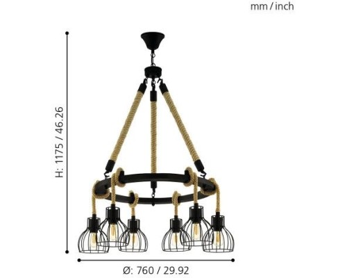 Подвесной светильник Rampside 43194 Eglo
