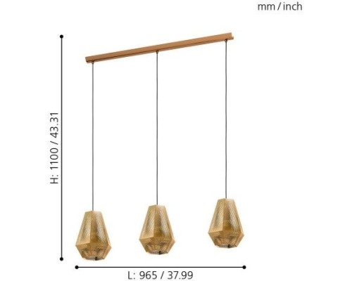 Подвесной светильник Chiavica 1 43228 Eglo