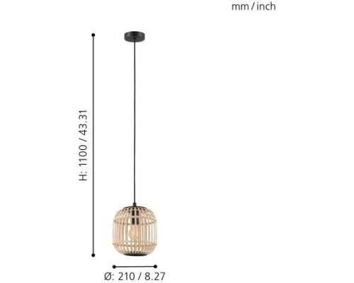 Подвесной светильник Bordesley 43231 Eglo