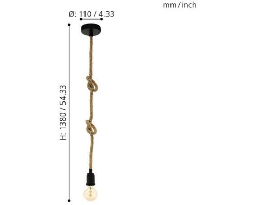 Подвесной светильник Rampside 43256 Eglo