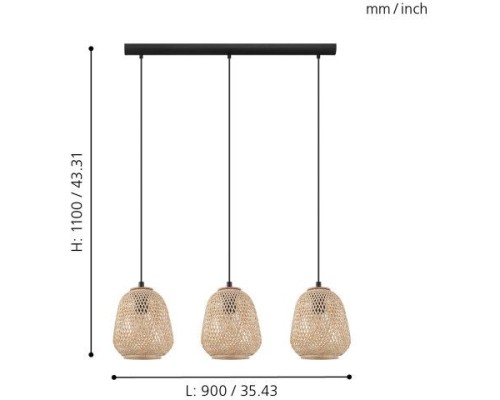 Подвесной светильник Dembleby 43262 Eglo