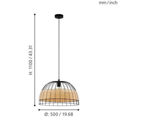 Подвесной светильник Anwick 43312 Eglo