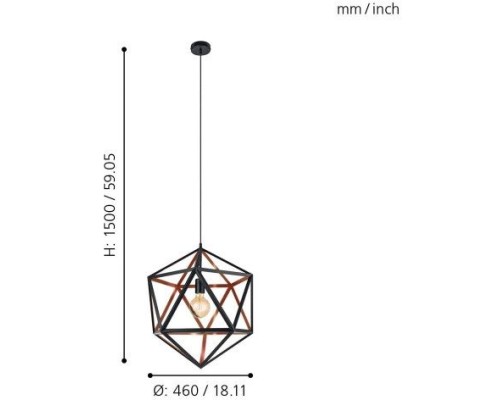 Подвесной светильник Embleton 1 43349 Eglo