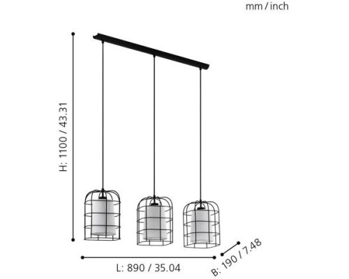 Подвесной светильник Bittams 43355 Eglo