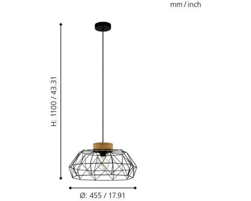 Подвесной светильник Padstow 43364 Eglo