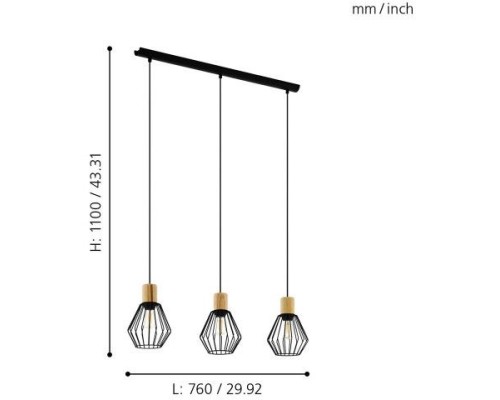 Подвесной светильник Palmorla 43378 Eglo