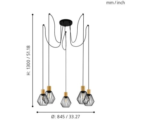 Подвесной светильник Palmorla 43379 Eglo