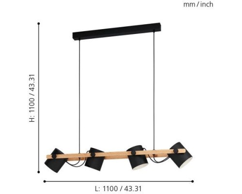 Подвесной светильник Hornwood 43424 Eglo