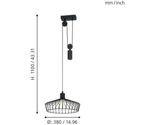 Подвесной светильник Winkworth 43437 Eglo