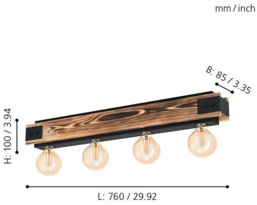 Потолочная люстра Layham 43466 Eglo