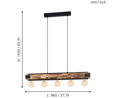 Подвесной светильник Layham 43468 Eglo