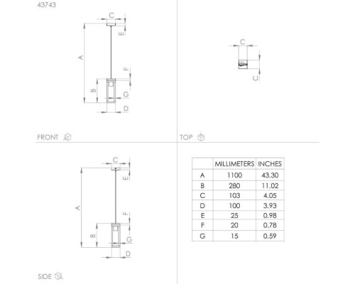 Подвесной светильник Nafferton 43743 Eglo