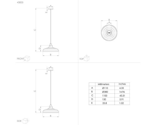 Подвесной светильник Matlock 43825 Eglo