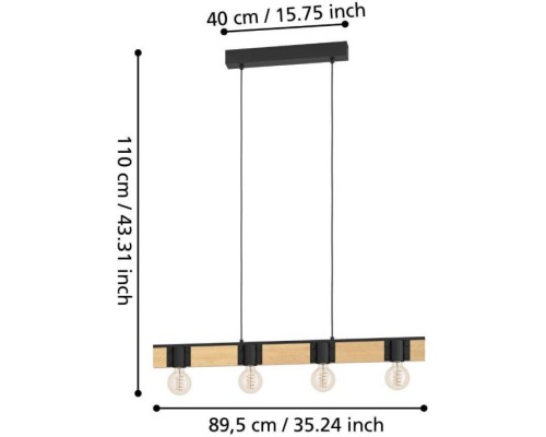 Подвесной светильник Bailrigg 43902 Eglo