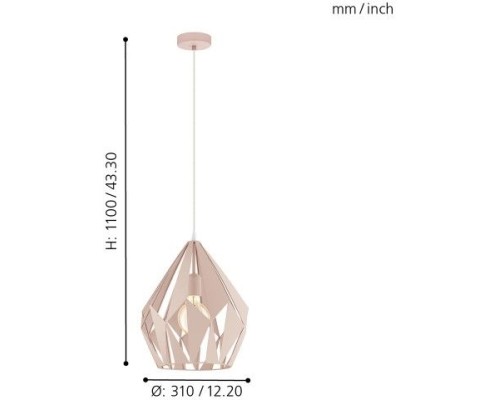 Подвесной светильник Carlton-p 49024 Eglo