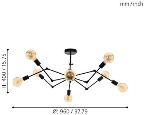 Потолочная люстра Exmoor 49037 Eglo