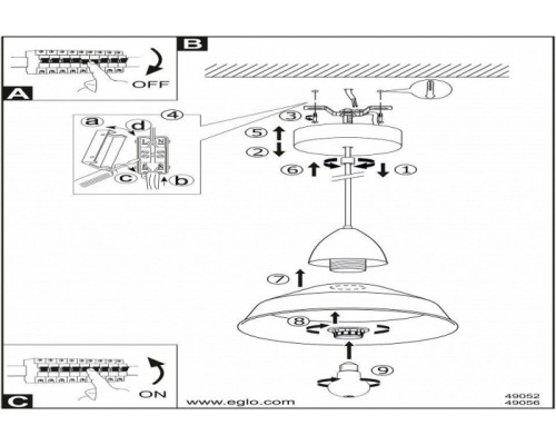 Подвесной светильник Auckland-p 49056 Eglo