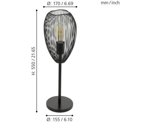 Настольная лампа Clevedon 49144 Eglo