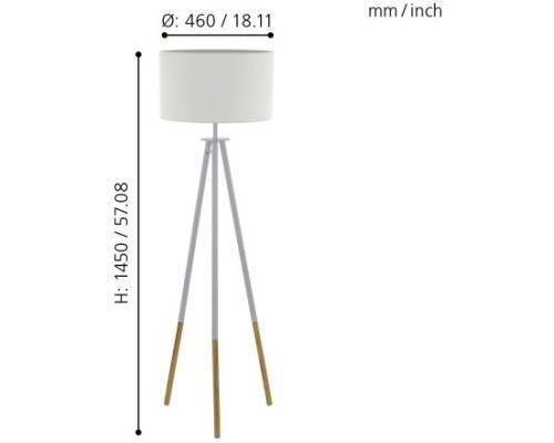 Торшер Bidford 49156 Eglo
