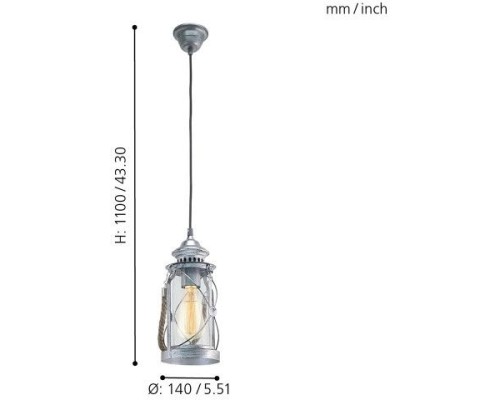 Подвесной светильник Bradford 49214 Eglo