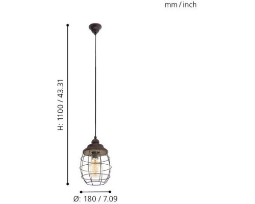 Подвесной светильник Bampton 49219 Eglo