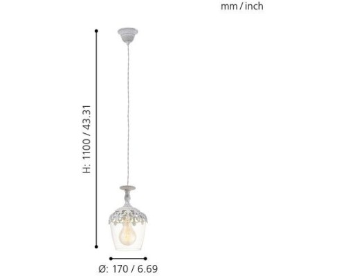 Подвесной светильник Sudbury 49221 Eglo