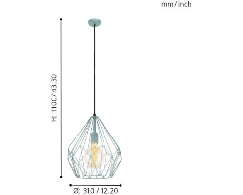 Подвесной светильник Carlton 49259 Eglo