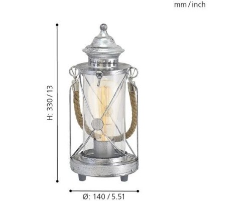 Настольная лампа Bradford 49284 Eglo