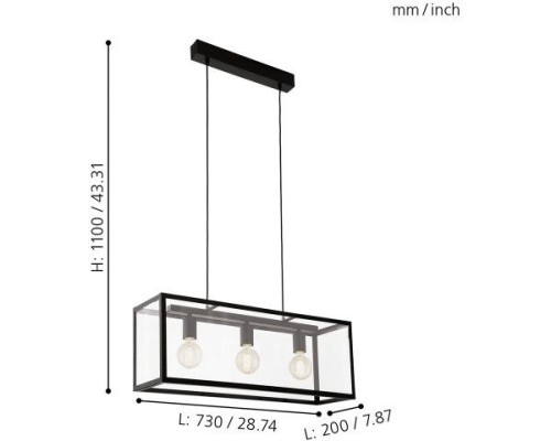 Подвесной светильник Charterhouse 49393 Eglo
