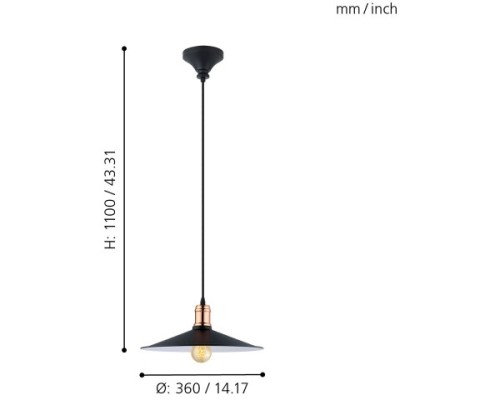 Подвесной светильник Bridport 49452 Eglo