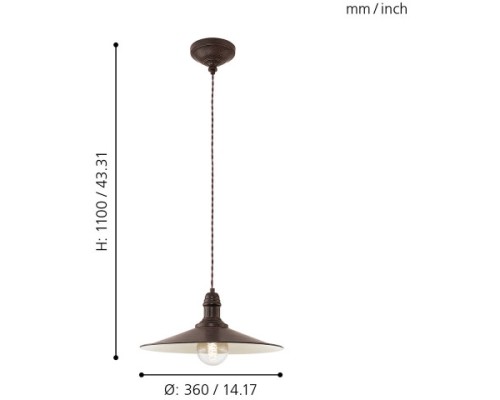 Подвесной светильник Stockbury 49456 Eglo