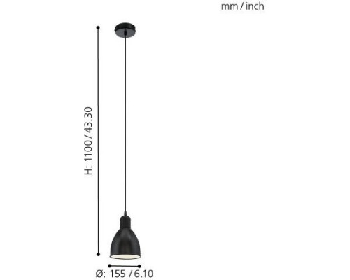 Подвесной светильник Priddy 49464 Eglo