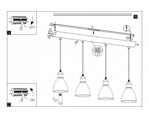 Подвесной светильник Priddy 49466 Eglo