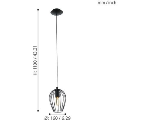 Подвесной светильник Newtown 49477 Eglo
