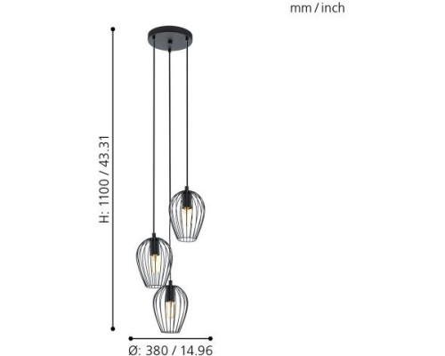 Подвесной светильник Newtown 49479 Eglo